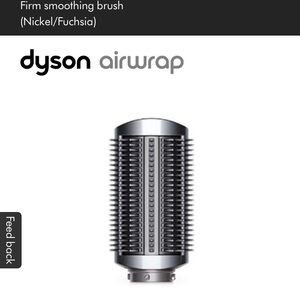 NWT Dyson Airwrap Firm Smoothing Brush (Nickel/Fuchsia)